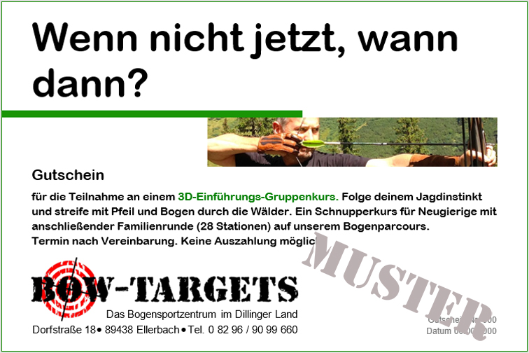 Der Gutschein für Neugierige