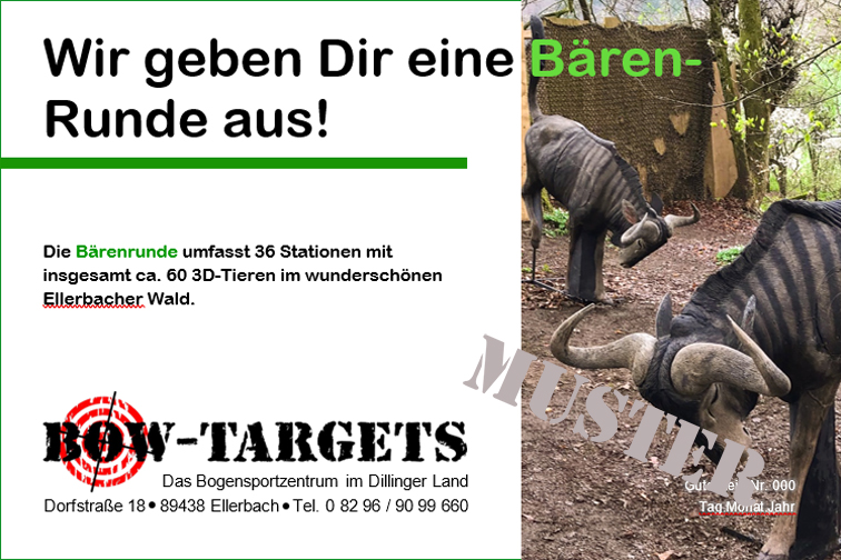 Der Gutschein für die Bärenrunde