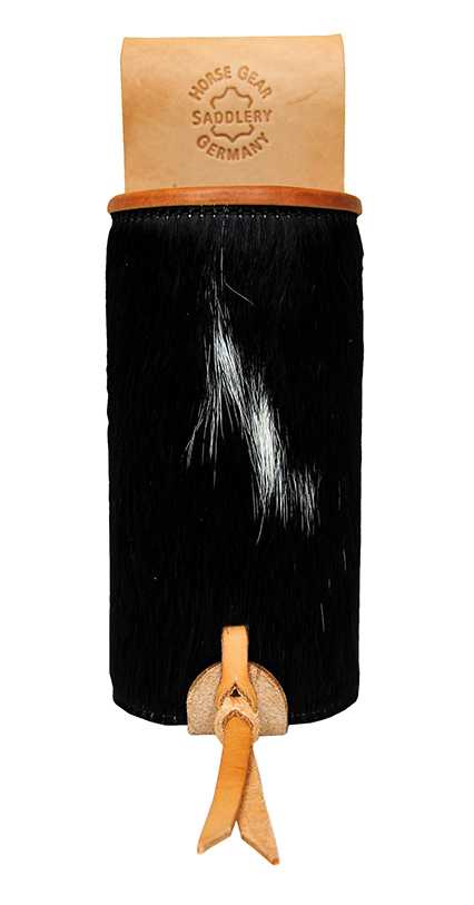 Getränkehalter mit Kuhfell