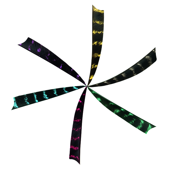 4" Shield naturgestreift