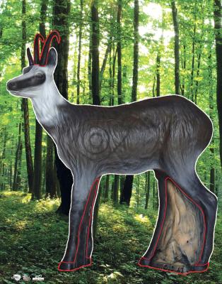 Scheibenauflage Leitold, 2D-Gamsgeiß