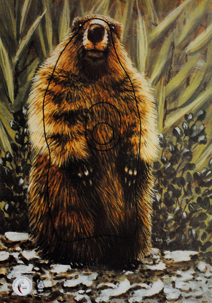 Scheibenauflage Krüger, Murmeltier