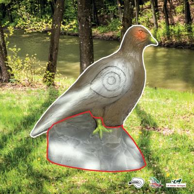 Scheibenauflage Leitold, 2D-Fasanhenne